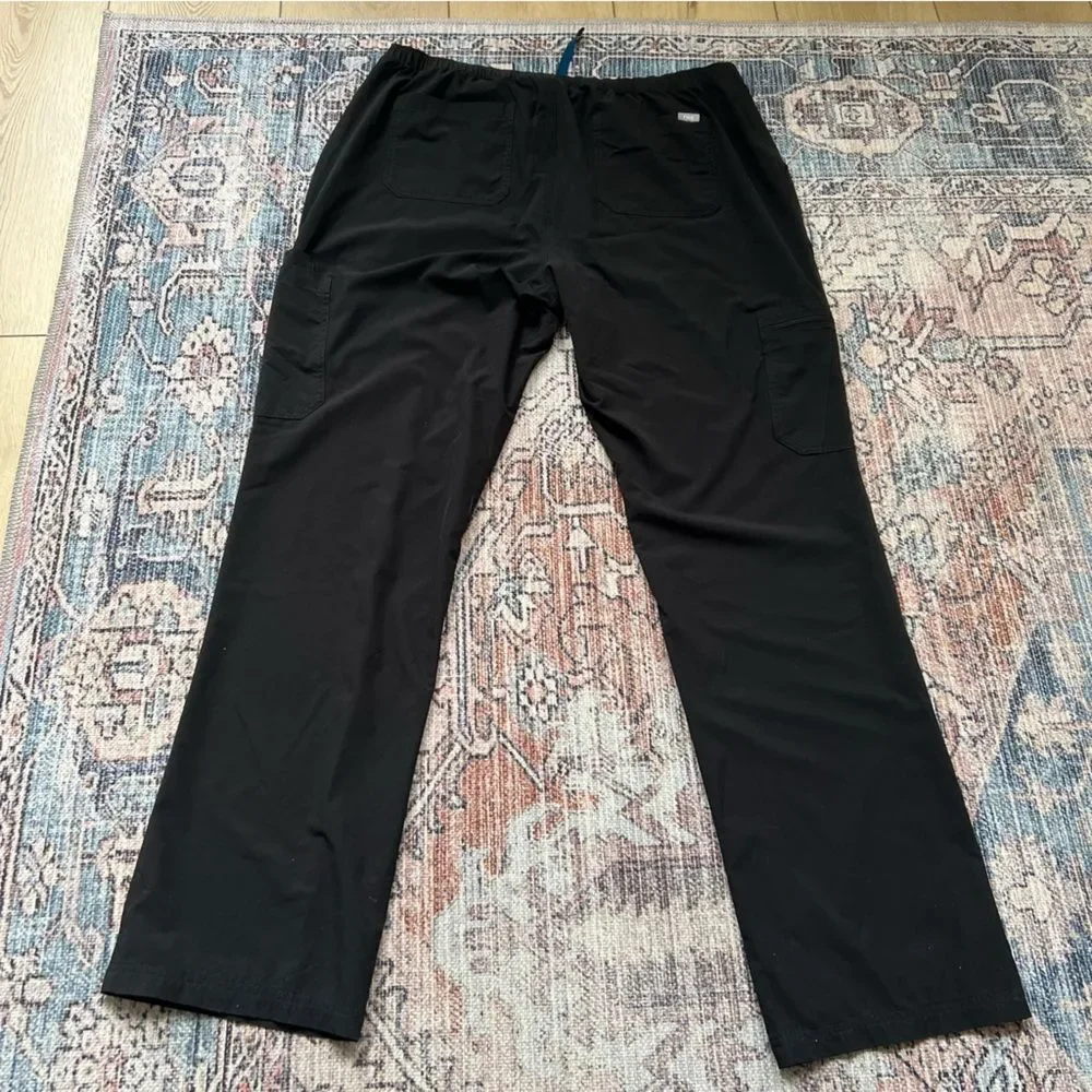 Figs Tansen FREEx Lined Jogger Scrub Pants Men’s Size XXL Tall Black